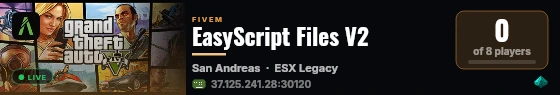 EasyScript Files V2 live status badge
