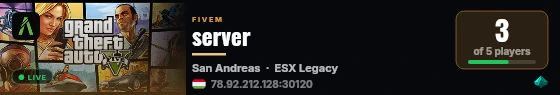 server live status badge