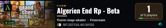 Algerien End Rp - Beta live status badge
