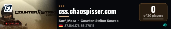 css.chaospisser.com live status badge