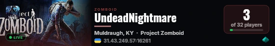 UndeadNightmare live status badge