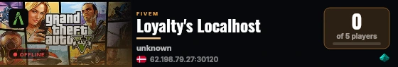 Loyalty's Localhost live status badge