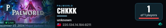 CHKKK live status badge
