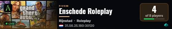 Enschede Roleplay live status badge