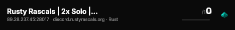 Rusty Rascals | 2x Solo | Fridays | No BP Wipes 08/06 live status badge