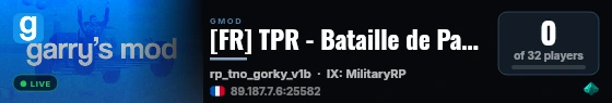 [FR] TPR - Bataille de Passchendaele | Serious RP live status badge