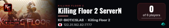Killing Floor 2 ServerN live status badge