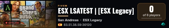 ESX LSATEST | [ESX Legacy] live status badge