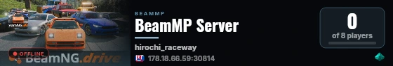 BeamMP Server live status badge