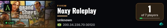 Noxy Roleplay live status badge