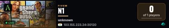 N1 live status badge