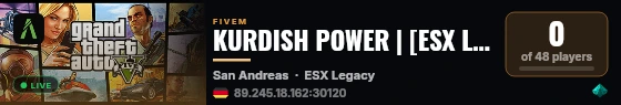 KURDISH POWER | [ESX Legacy] live status badge