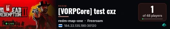 [VORPCore] test cxz live status badge