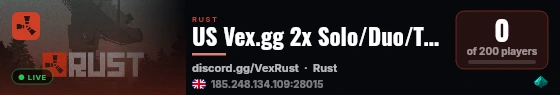 US Vex.gg 2x Solo/Duo/Trio/Quad|Shared BPs|50% Upkeep|Max 4|x2 live status badge
