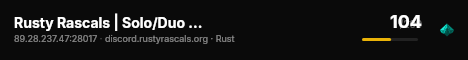 Rusty Rascals | Solo/Duo | Monthly | No BP Wipe live status badge