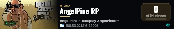 AngelPine RP live status badge