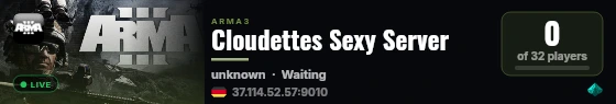 Cloudettes Sexy Server live status badge