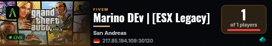 Marino DEv | [ESX Legacy] live status badge