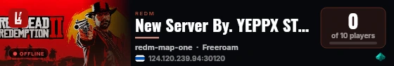 New Server By. YEPPX STUDIO live status badge