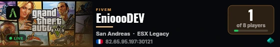 EnioooDEV live status badge