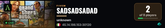 SADSADSADAD live status badge