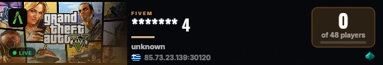 PVP SERVER live status badge