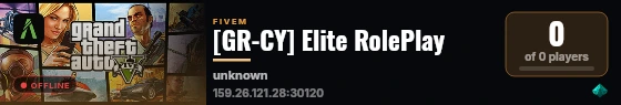 [GR-CY] Elite RolePlay live status badge