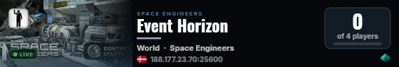 Event Horizon live status badge