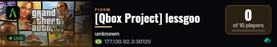 [Qbox Project] lessgoo live status badge