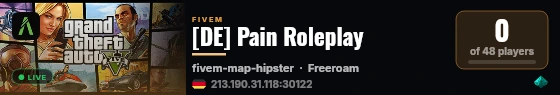 [DE] Pain Roleplay live status badge