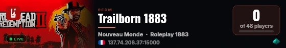 Trailborn 1883 live status badge