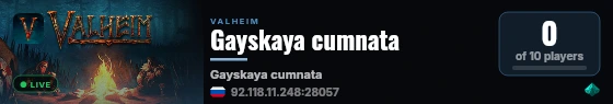Gayskaya cumnata live status badge