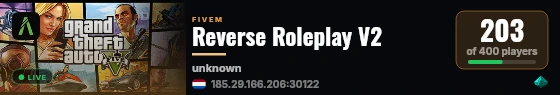 Reverse Roleplay V2 live status badge