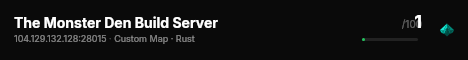 The Monster Den Build Server live status badge