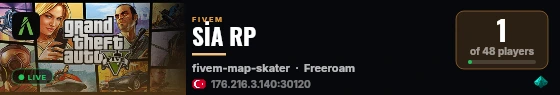 SİA RP live status badge