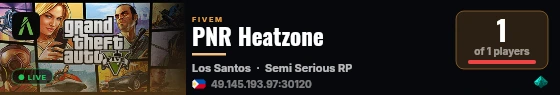 PNR Heatzone live status badge