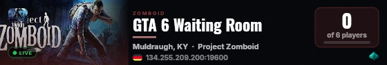 GTA 6 Waiting Room live status badge