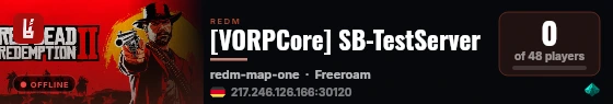 [VORPCore] SB-TestServer live status badge
