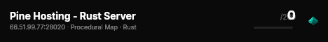 Pine Hosting - Rust Server live status badge