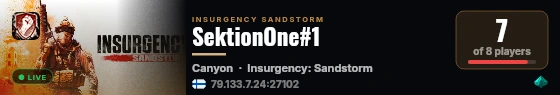 SektionOne#1 live status badge