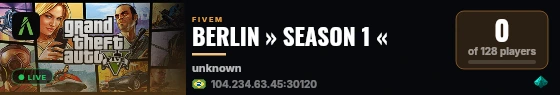 BERLIN » SEASON 1 « live status badge