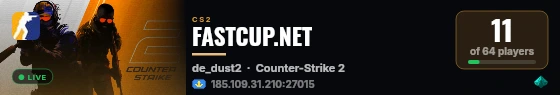 FASTCUP.NET live status badge