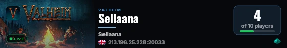 Sellaana live status badge