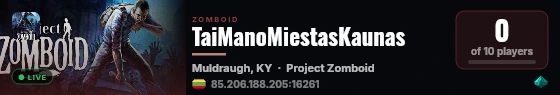 TaiManoMiestasKaunas live status badge