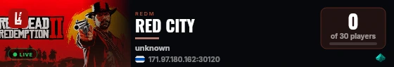RED CITY live status badge