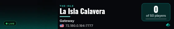 La Isla Calavera live status badge