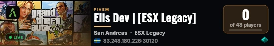 Elis Dev | [ESX Legacy] live status badge
