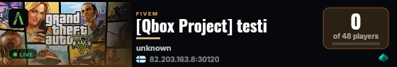 [Qbox Project] testi live status badge