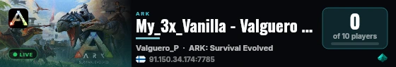 My_3x_Vanilla - Valguero - (v361.7) live status badge