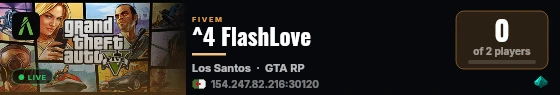 ^4 FlashLove live status badge